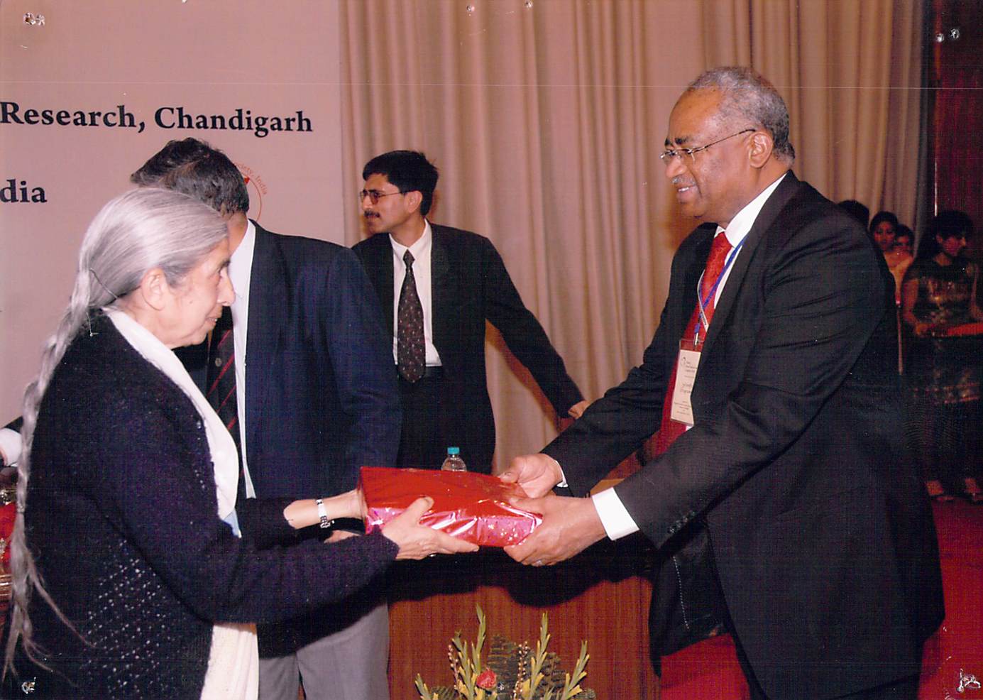 Professor Elsadig Kazzam at a medical conference